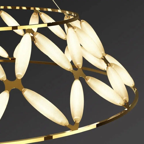 Sandyha Lustres minimalistes modernes creux papillon fleur suspension Design de luxe salon salle à manger chambre lampe à la maison