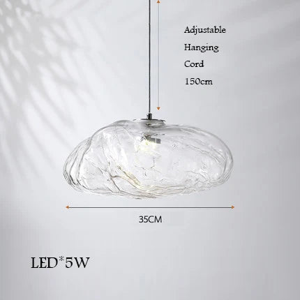 lustre en verre design nuage pour un intérieur créatif - vue 15 sur 21