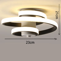 LED-Deckenleuchte moderne Spirale für ein minimalistisches Interieur