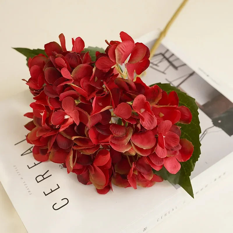 fleurs d'hortensia artificielles pour décoration élégante et durable - vue 5 sur 15