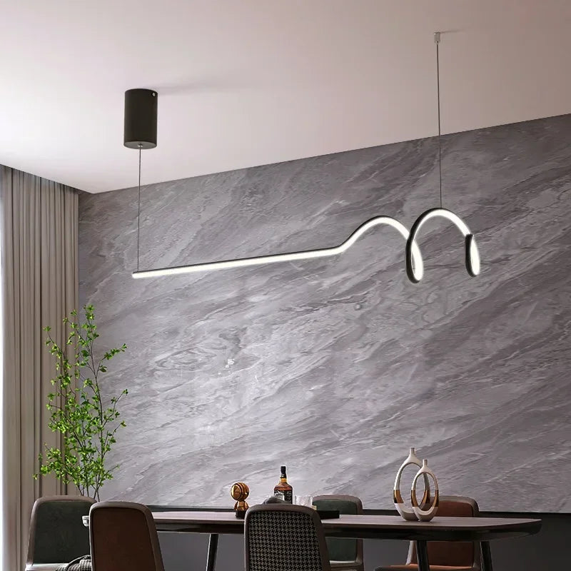 suspension moderne en led pour décoration d'intérieur élégante - vue 6 sur 10