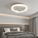 Minimalistischer nordischer LED-Deckenventilator mit Fernbedienung