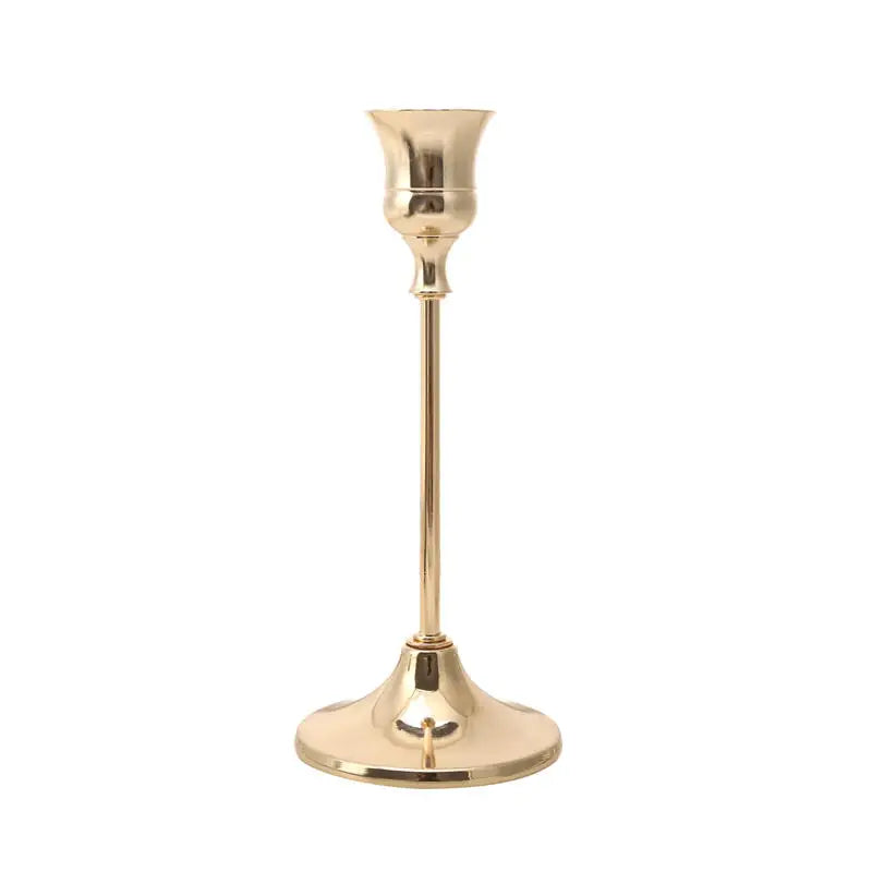 kit de bougeoirs en laiton doré pour décorations festives - vue 21 sur 26