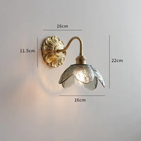 applique led verre gris fumé cuivre moderne intérieur
