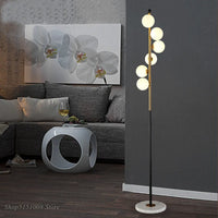 Lampadaire nordique Simple avec boule de verre