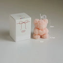 bougie ours en cire de soja parfumée pour détente