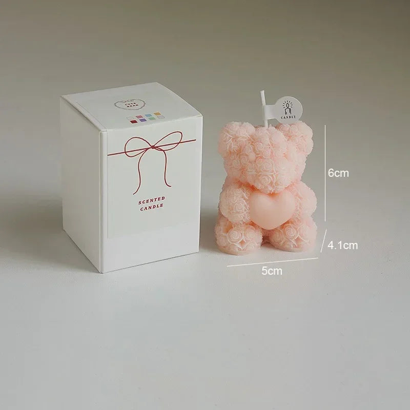 bougie ours en cire de soja parfumée pour détente - vue 9 sur 13