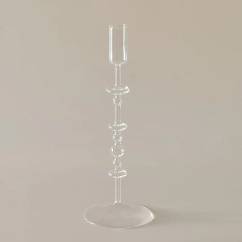 bougeoir en verre pour décoration intérieure créative et élégante