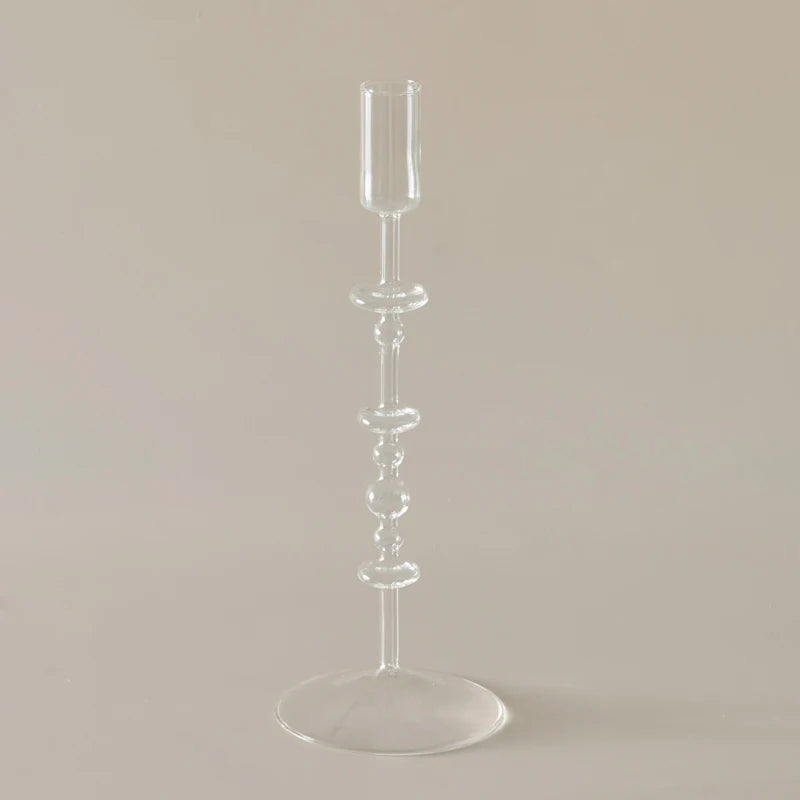bougeoir en verre pour décoration intérieure créative et élégante - vue 10 sur 18