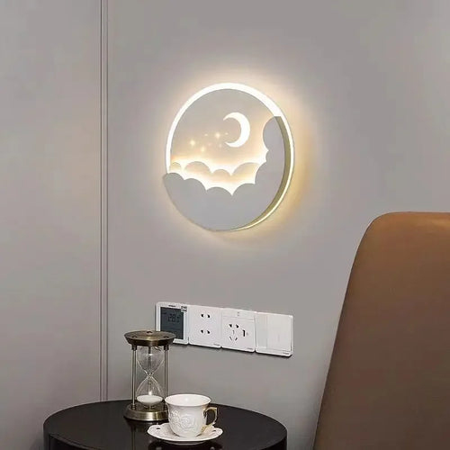 applique led créative nuage étoiles lune pour chambre d'enfants
