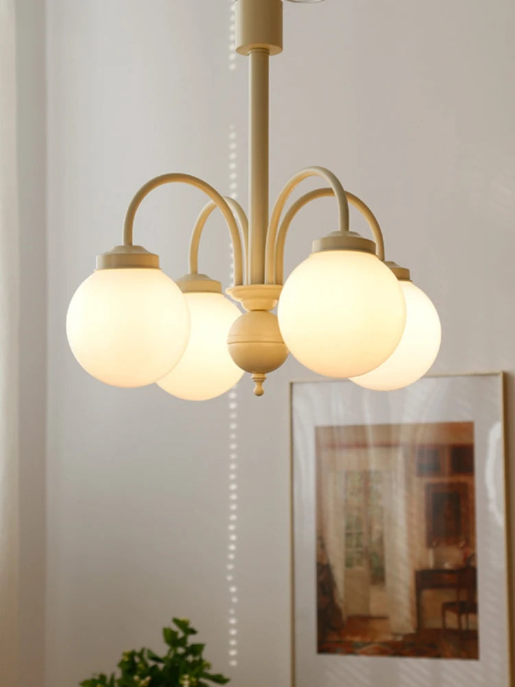 lustre en verre rétro pour décoration intérieure nordique - vue 4 sur 9