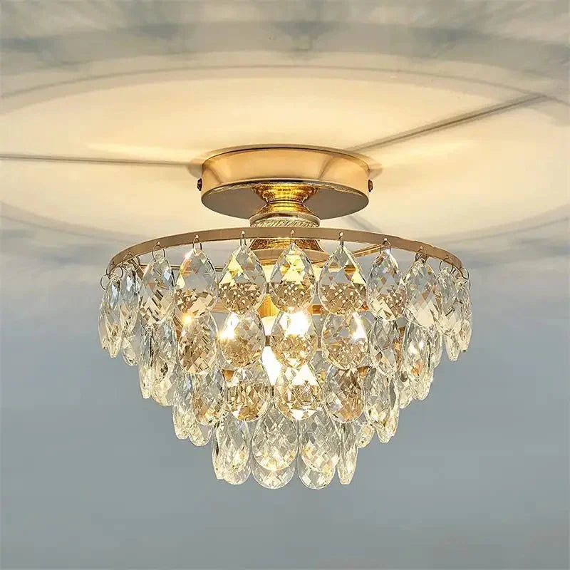 plafonnier de luxe en cristal luminaires led décoratifs - vue 9 sur 8