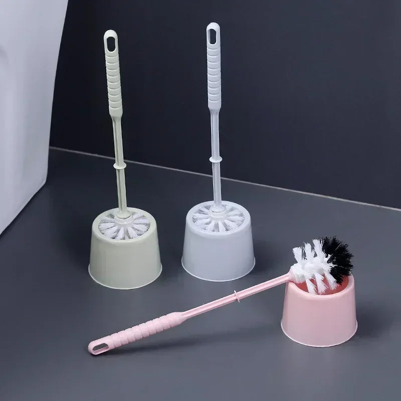 brosse de toilette luxe nettoyage souple long manche sans angle mort - vue 3 sur 8