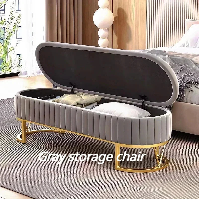 tabouret nordique moderne léger et pratique pour rangement - vue 3 sur 11