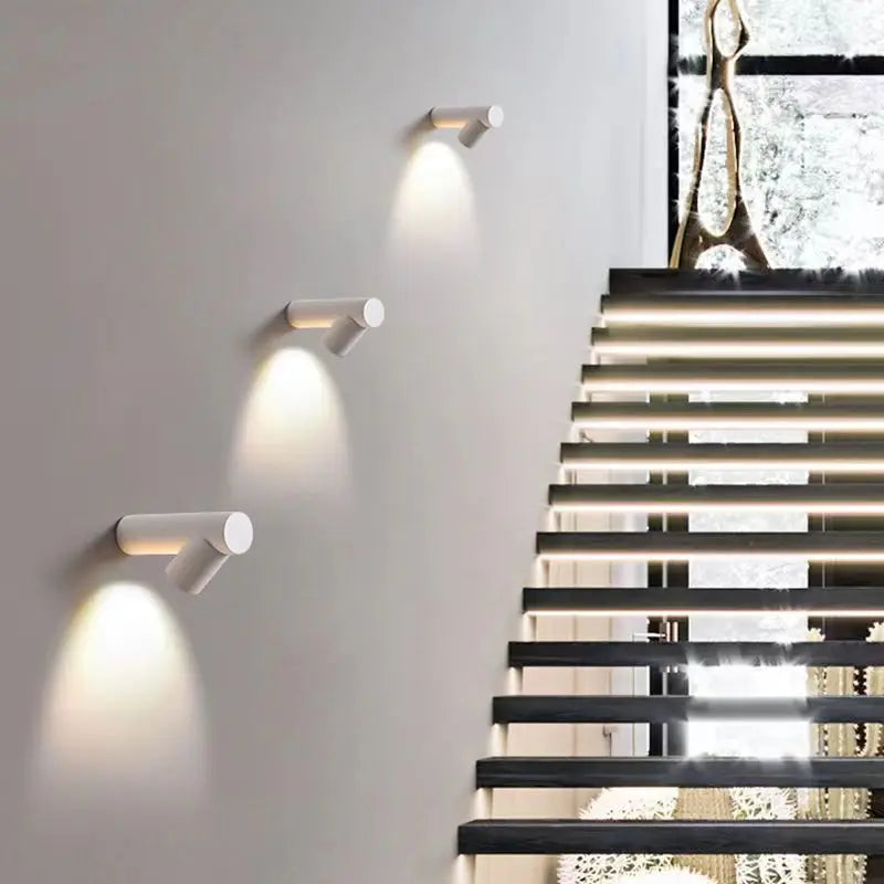 applique murale led étanche en bambou pour extérieur