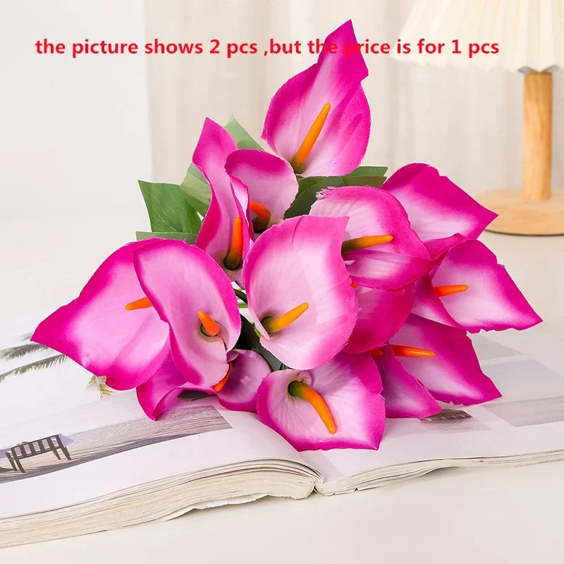 bouquet de lys calla artificiels pour décoration d'événements festifs - vue 10 sur 12