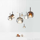 Nordische Pendelleuchte aus Glas, schlicht und modern