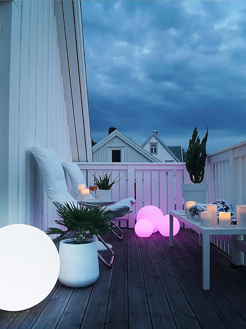 lampe de pelouse sphérique design nordique simple pour décoration intérieure
