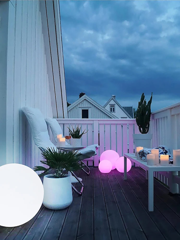 lampe de pelouse sphérique design nordique simple pour décoration intérieure - vue 5 sur 15