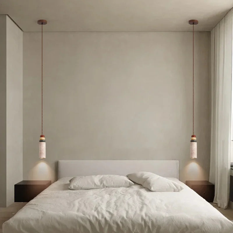 lustre médiéval en pierre naturelle pour décoration intérieure moderne - vue 4 sur 7