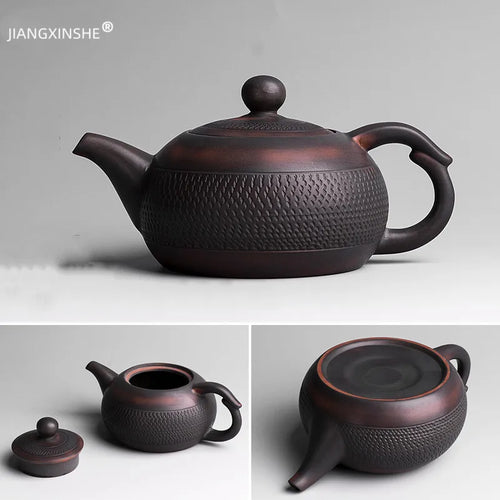 Théière kung fu artisanale en céramique style chinois