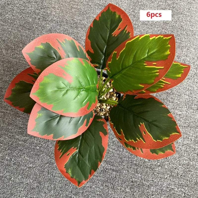 feuilles de phénix artificielles décoration verte en plastique - vue 30 sur 40