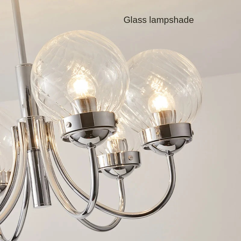 lustre en verre d'art style médiéval pour décoration intérieure moderne - vue 6 sur 8