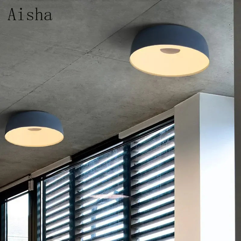 plafonnier nordique led pour éclairage intérieur moderne - vue 4 sur 15