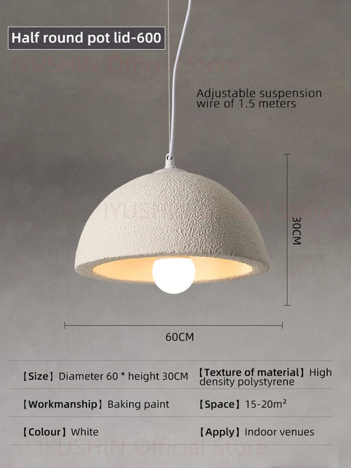 lustre nordique wabi sabi pour décoration intérieure et éclairage suspendu