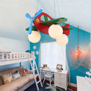 Pendelleuchte Holz Flugzeug für das Kinderzimmer