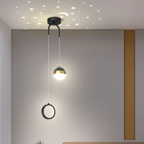 Moderne dekorative Pendelleuchte ideal für Sternenhimmel - vue 5 sur 12