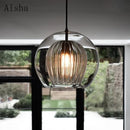suspension moderne en verre pour décoration intérieure nordique
