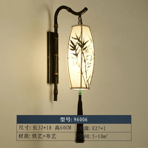 LED-Wandleuchte im Chinoiserie-Stil für Hotel und Teesalon - vue 9 sur 9