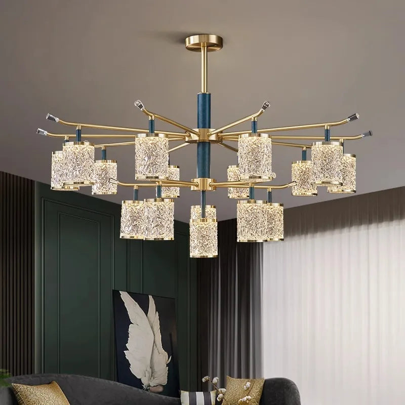 lustre moderne de luxe à led pour éclairage intérieur - vue 2 sur 10