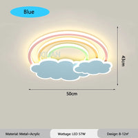 Dekorative Regenbogen-Wolken-Deckenleuchte für das Kinderzimmer