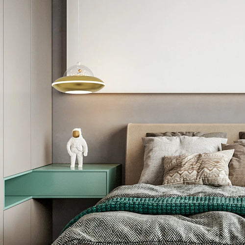 Moderner nordischer Kronleuchter UFO für Jungenzimmer - vue 2 sur 12