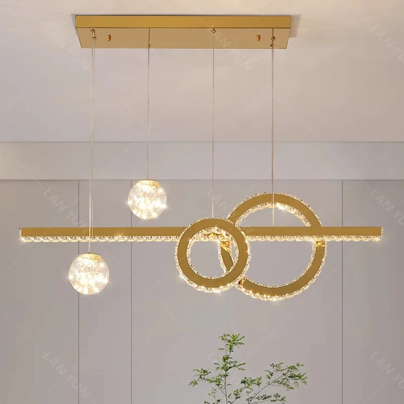 lampes de décoration modernes en cristal intelligent pour intérieur - vue 4 sur 6