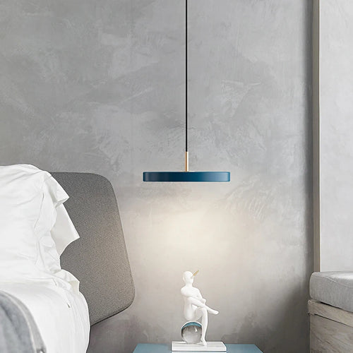 suspension led moderne lumière disque suspendus décoration luminaire lustre