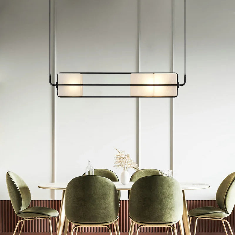 lustre art déco en verre et métal pour hôtel et bar - vue 5 sur 12