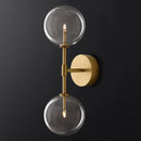 applique murale boule de verre post-moderne éclairage rétro nordique