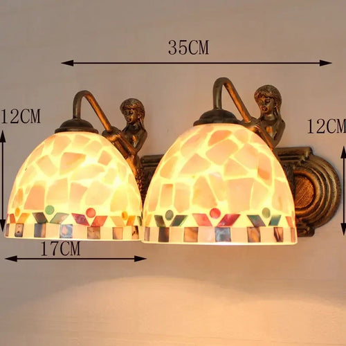 Dekorative Boho-Retro-Wandleuchten handgefertigt - vue 10 sur 13