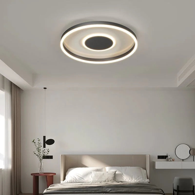Dekorative LED-Deckenleuchte in Kreisform für modernes Interieur - vue 4 sur 13