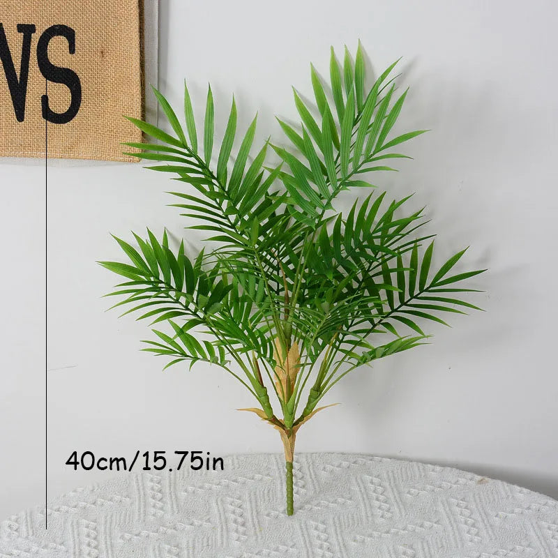 petites plantes en plastique palmier artificiel pour décoration intérieure et extérieure - vue 10 sur 10