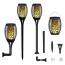 Solar-Außenleuchte 96 LED Flackernde Fackel für Garten und Terrasse