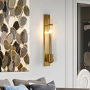 applique style américain moderne dorée pour salon tv