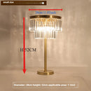 Moderne Design-Schreibtischlampe aus Kupfer und Kristall Luxus