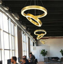 LED-Kronleuchter mit runden Ringen für kreative, moderne Beleuchtung