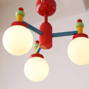 suspension en verre blanc avec fil réglable pour enfants