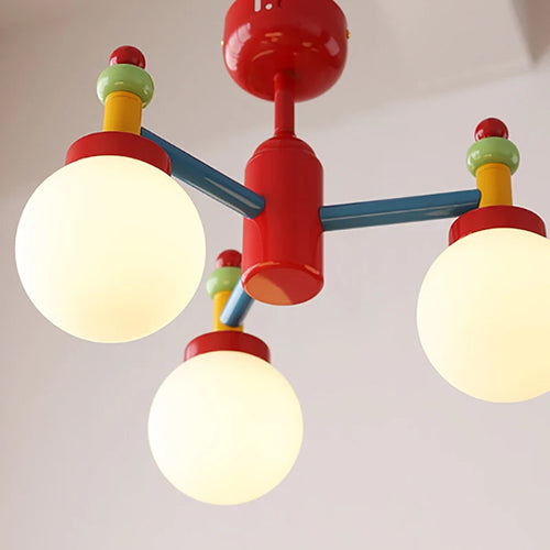 suspension en verre blanc avec fil réglable pour enfants