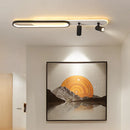 Moderne LED-Deckenleuchte mit dekorativem Strahler